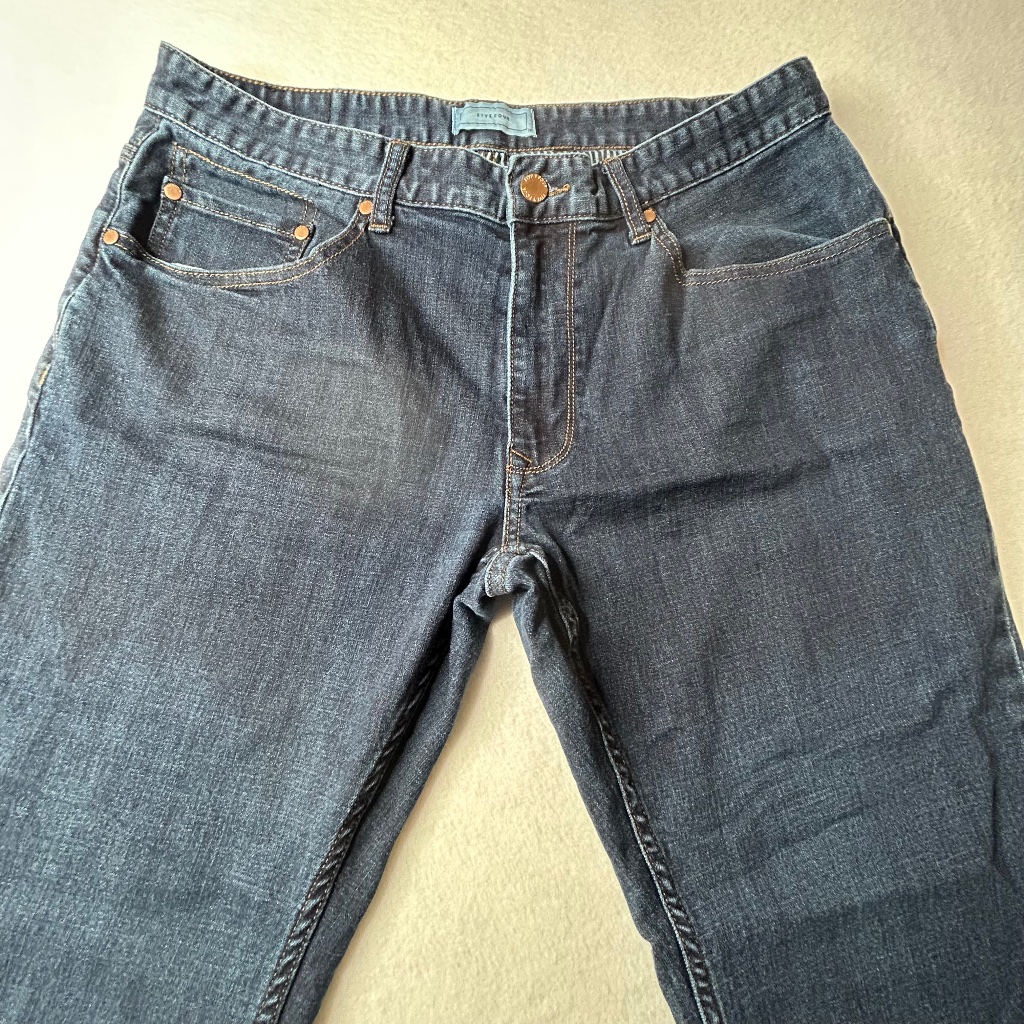 Five Four Mens Size 34 "Huron Rlx" Straight Denim Jeans Pants Racing Stripes
